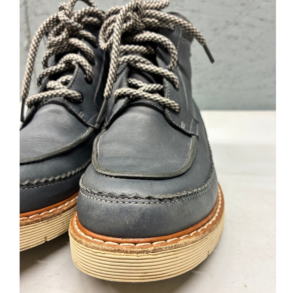 Clarks Boots Women's 6.5M Navy Leather Waterproof Ankle Winter Hiking Outdoor - Picture 8 of 15